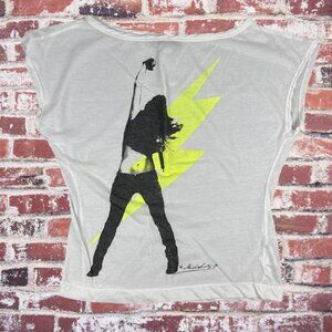 Miss Sixty Y2K Tee Punk Rocker Thunderbolt Graphic